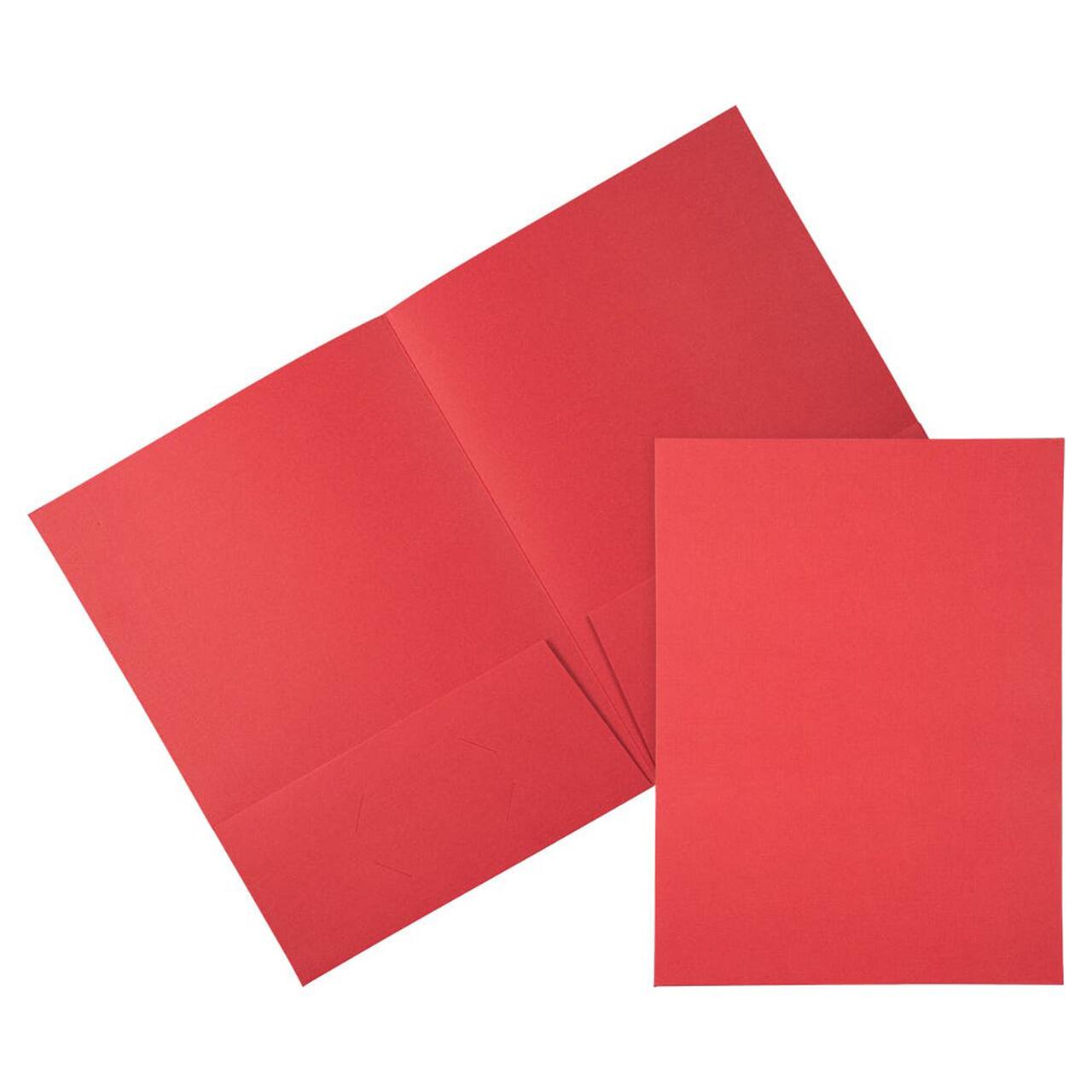 JAM Paper 9.5" x 11.5" 2-Pocket Linen Folders, 6ct.